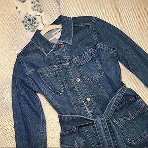 Old Navy denim jacket with belt